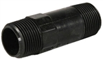 Nylon Nipple 3/4" MPT x 3/4" MPT x 5" length, black