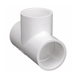 Schedule 40 PVC Tee 1-1/2" Slip x 1-1/2" Slip x 1-1/2" Slip