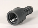 Schedule 40 PVC Straight Insert Adapters 1/2" FPT x 5/8" Hose Barb