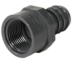 Schedule 40 PVC Straight Insert Adapters 3/4" FPT x 3/4" Hose Barb