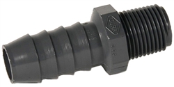 1" MPT x 3/4" Hose Barb Straight Insert Adapters