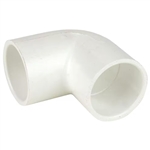 Dura Schedule 40 PVC Elbow 1/2" Slip X 1/2" Slip White