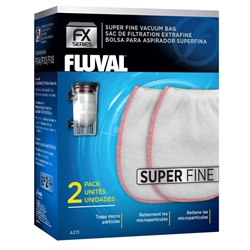 Fluval FX Gravel Vac Kit Super Fine Vacuum Bag, 2 Pack