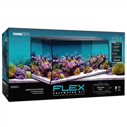 Fluval Sea Flex Black Saltwater Aquarium Kit 32.5 Gallons
