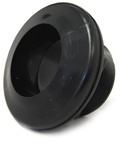 JT Manufacturing Bulkhead, 1-1/2" Slip x Slip, Black (Short Body)