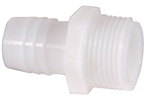 Nylon Straight Adapters 1/8" MPT x 3/16" Hose Barb