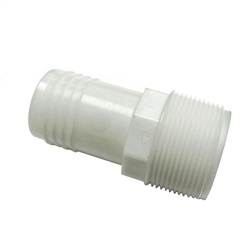 Nylon Straight Adapters 1-1/2" MPT x 1-1/2" Hose Barb