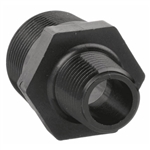 Reducing Nipple 1" x 3/4" Polypropylene, black