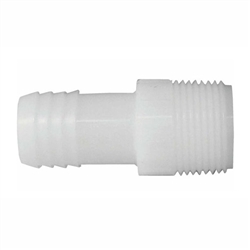 Nylon Straight Insert Adapter 1-1/2" MPT x 1-1/2" Hose Barb