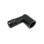 Elbow 1/2" Hose Barb x 1/2" SPG Black