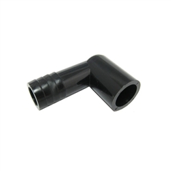 Elbow 1" Hose Barb x 1" SPG Black