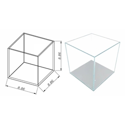 VASCA Lifegard Aquatics 3 Gallon Nano Cube Rimless Low Iron Ultra Clear Aquarium Wholesale Aquarium Supply