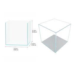 VASCA Lifegard Aquatics 7 Gallon Nano Cube Rimless Low Iron Ultra Clear Aquarium Wholesale Aquarium Supply