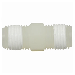 SpectraPure Nylon Hex Nipple 1/4in MPTxMPT fitting (MPT -NY-NP-HEX-4)