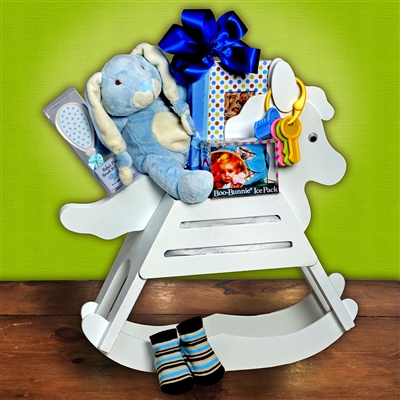 Rock a Bye Baby Rocking Horse Gift Basket