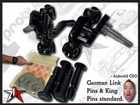 Classic VW PRObuilt Link Pin Drum Drop Spindles - 2441