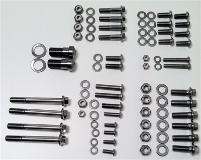 Complete 1966-68 Stainless Steel Chassis Fastener Kit - 2921