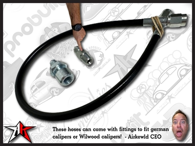 Stainless Steel Front Brake Hoses - 4880