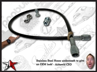 Stainless Steel Rear Disc Brake Hoses - 4890