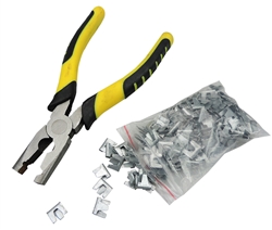 Metal Cage Clips and Heavy Duty Pliers Kit