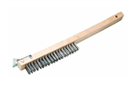 13 1/2" Stainless Steel Wire Brush with Scraper