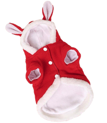 Christmas Rabbit Ears Hooded Coat Costume
