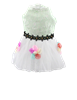 White/Mint Bunny Dress