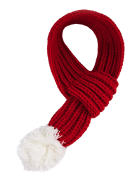 Red Knitted Bunny Scarf