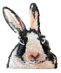 Dutch Rabbit Embroidered Patch