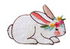 L'il Sis Bunny Embroidered Applique