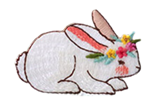 L'il Sis Bunny Embroidered Applique