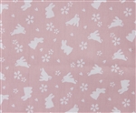 Bunny Rabbit Print Fabric