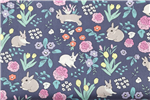 Bunny Rabbit Print Fabric