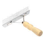 Wood Handled Rabbit Shedding Rake