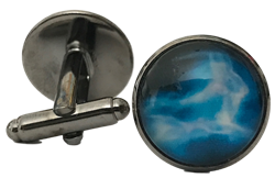 Mens Glass Rabbit Cufflinks