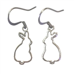 Stamped Bunny Earrings