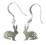 Stainless Steel Dangle Bunny Earrings