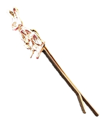 Gold Rabbit Hair Pin