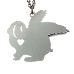 Lop Bunny with Wings Memory Necklace