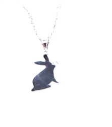 Platinum Bunny Necklace