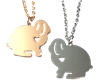 Lop Rabbit with Heart Necklace