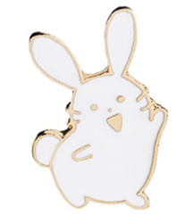 Happy Rabbit Pin/Brooch