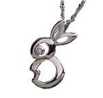 .925 Sterling Silver Rabbit Necklace