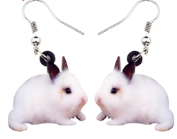 Acrylic Bunny Dangle Earrings