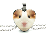 Guinea Pig Heart Necklace