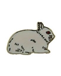 Netherland Dwarf Rabbit Pin/Brooch