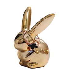 Mini Gold Bunny Ring Holder