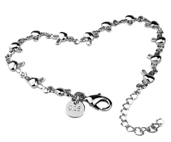 .925 Sterling Silver Rabbit Bracelet