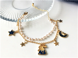 Moon and Stars Bunny Bracelet