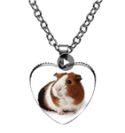 Guinea Pig Heart Necklace